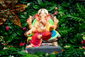 Eco Friendly Ganesh Idol of Clay - 12 inches - EF164