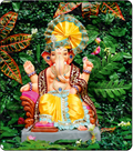 Eco Friendly Ganesh Idol of Clay - 12 inches - EF175