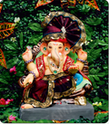 Eco Friendly Ganesh Idol of Clay - 12 inches - EF187