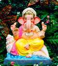 Eco Friendly Ganesh Idol of Clay - 15 inches - EF200