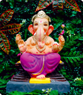 Eco Friendly Ganesh Idol of Clay - 15 inches - EF205