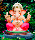 Eco Friendly Ganesh Idol of Clay - 15 inches - EF206