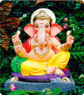 Eco Friendly Ganesh Idol of Clay - 15 inches - EF211