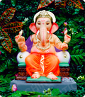 Eco Friendly Ganesh Idol of Clay - 15 inches - EF212