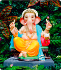 Eco Friendly Ganesh Idol of Clay - 15 inches - EF213