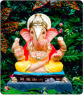 Eco Friendly Ganesh Idol of Clay - 15 inches - EF219