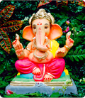 Eco Friendly Ganesh Idol of Clay - 15 inches - EF222