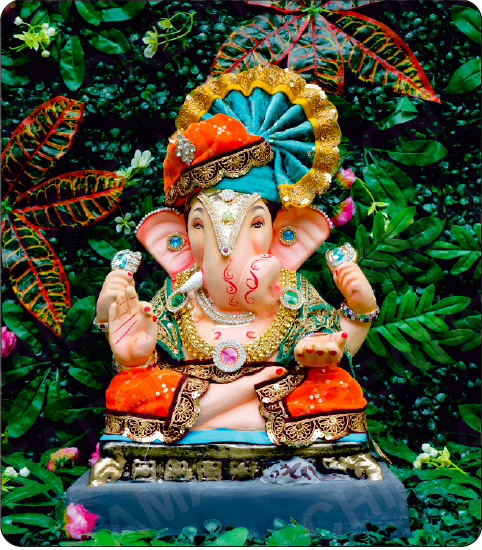 Eco Friendly Ganesh Idol of Clay - 15 inches - EF238