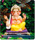 Eco Friendly Ganesh Idol of Clay - 18 inches - EF258