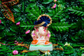 Eco Friendly Ganesh Idol of Clay - 6 inches - EF25