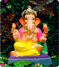 Eco Friendly Ganesh Idol of Clay - 18 inches - EF261