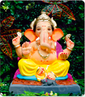 Eco Friendly Ganesh Idol of Clay - 18 inches - EF262