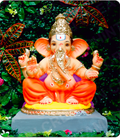 Eco Friendly Ganesh Idol of Clay - 18 inches - EF266