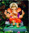 Eco Friendly Ganesh Idol of Clay - 18 inches - EF274
