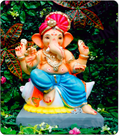 Eco Friendly Ganesh Idol of Clay - 18 inches - EF275