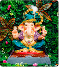 Eco Friendly Ganesh Idol of Clay - 18 inches - EF286