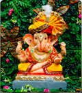 Eco Friendly Ganesh Idol of Clay - 18 inches - EF291