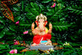 Eco Friendly Ganesh Idol of Clay - 8 inches - EF58