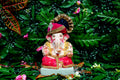 Eco Friendly Ganesh Idol of Clay - 8 inches - EF74